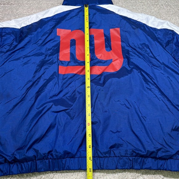 Mitchell & Ness Windbreaker New York Giants Women Large Blue Full Zip NFL Jacket - Picture 9 of 11